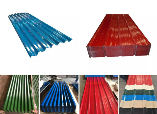 Tấm lợp bằng thép phủ màu Gạch men trơn cho xây dựng tường