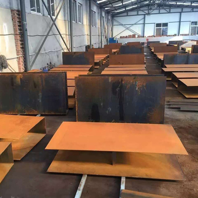 Tấm kim loại Corten chống rỉ SPA-H ngoài trời với lớp hoàn thiện gỉ