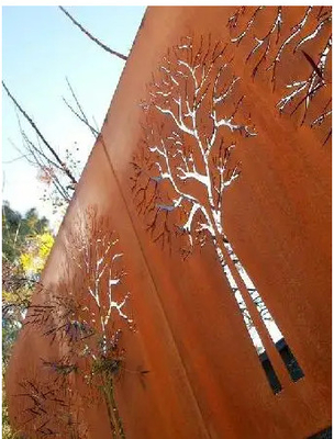 Xử lý rỉ sét Tấm thép cán nóng Corten Trở ngại với thời tiết