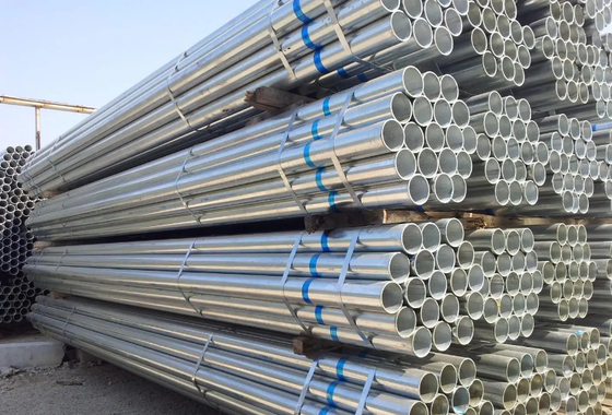 Ống thép nhúng nóng GI Q235 Q235 Ống tròn mạ kẽm hàn trước