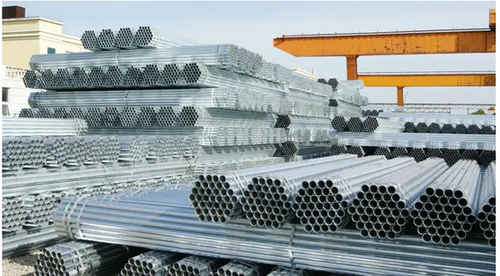 Thép mạ kẽm hình ống hàn Tiêu chuẩn BS ASTM GB cho ống kết cấu