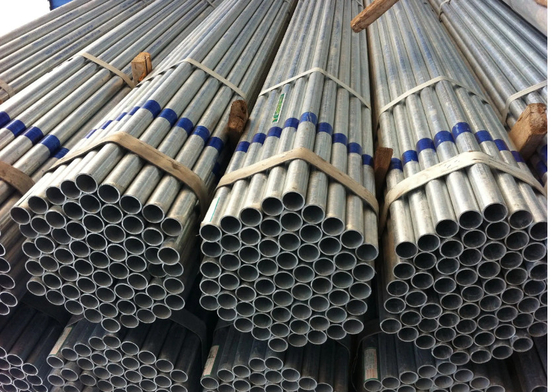 Thép mạ kẽm hình ống hàn Tiêu chuẩn BS ASTM GB cho ống kết cấu