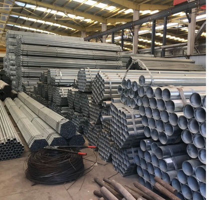 Vật liệu thép ASTM GI BS Ống thép mạ kẽm tròn cho tòa nhà